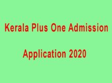 Plus One Application 2020