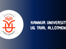 Kannur UG Trial Allotment