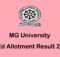 MG University BEd Third Allotment