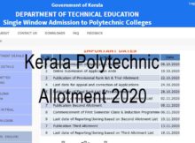 Kerala Polytechnic Allotment