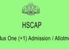 HSCAP Plus One Online Application / Allotment