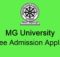 MG University Degree Admission Application