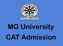 MG University CAT Admission