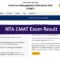 NTA CMAT Exam Result