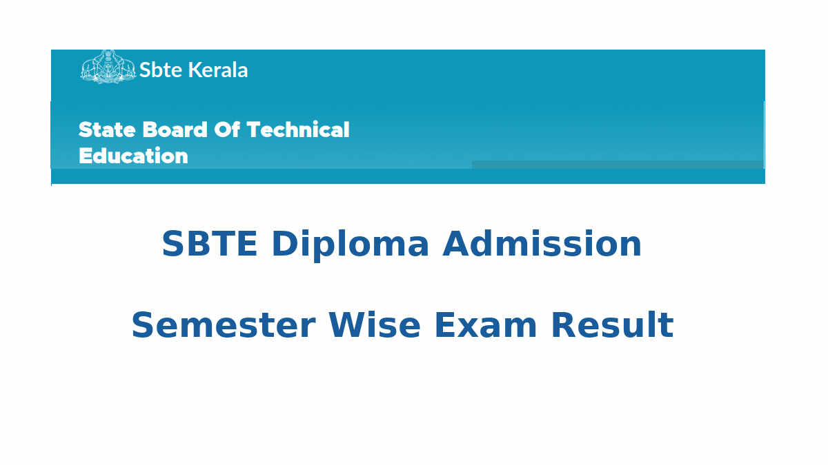 SBTE Diploma Result - sbte.kerala.gov.in