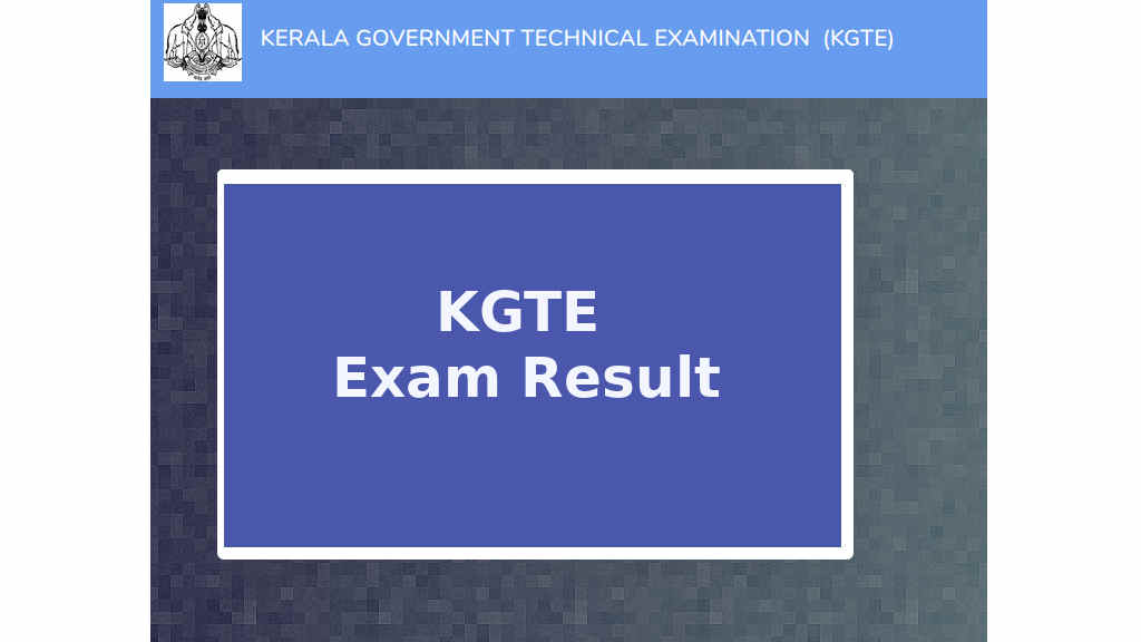 KGTE Exam Result