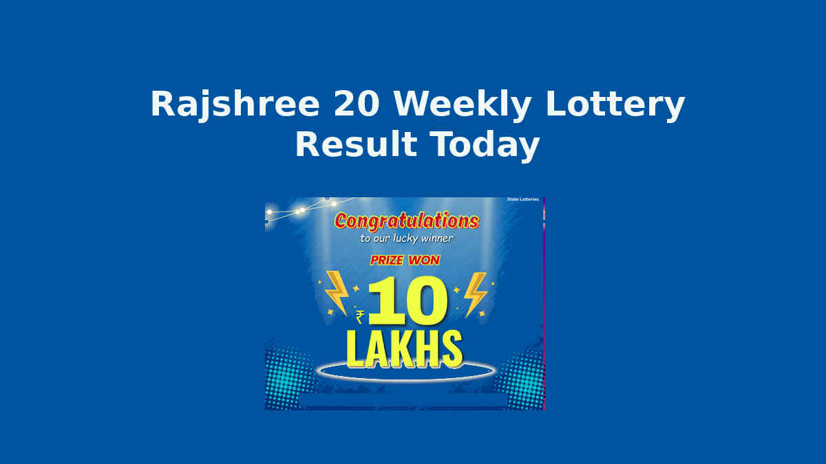 Rakshree 20 Weekly Lottery Result