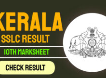 Kerala SSLC 10th Result