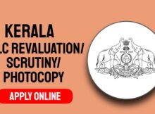 Kerala SSLC Revaluation Application Form