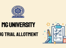 MG University Degree Trial Allotment